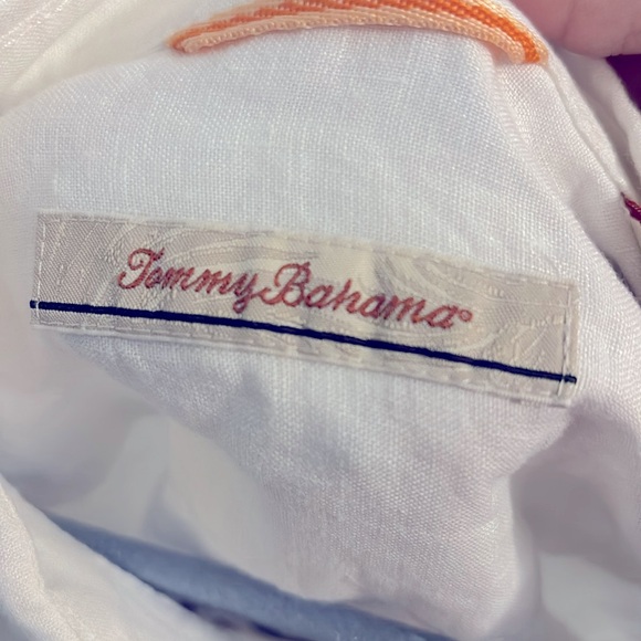 Men’s Tommy Bahama White Linen Shirt Worn Once SzMedium - Picture 3 of 5